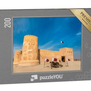 puzzleYOU Puzzle Al Zubarah Fort, Militärfestung in Katar, 200 Puzzleteile, puzzleYOU-Kollektionen Naher Osten
