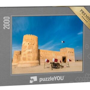 puzzleYOU Puzzle Al Zubarah Fort, Militärfestung in Katar, 2000 Puzzleteile, puzzleYOU-Kollektionen Naher Osten