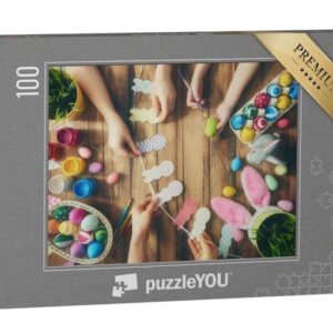 puzzleYOU Puzzle Basteln für Ostern, 100 Puzzleteile, puzzleYOU-Kollektionen Festtage