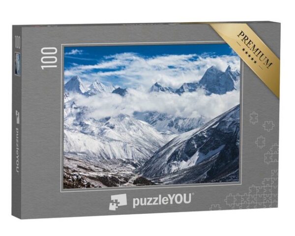 puzzleYOU Puzzle Berge in der Everest-Region, Himalaya, Ost-Nepal, 100 Puzzleteile, puzzleYOU-Kollektionen Himalaya