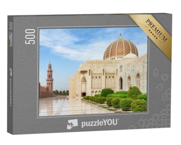 puzzleYOU Puzzle Große Sultan-Qabus-Moschee in Maskat, Oman, 500 Puzzleteile, puzzleYOU-Kollektionen Naher Osten
