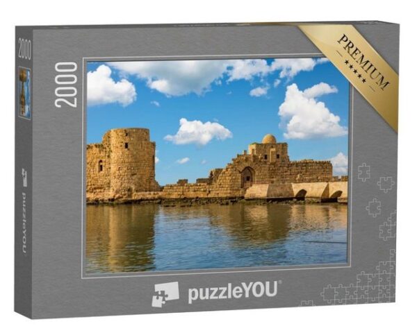 puzzleYOU Puzzle Kreuzfahrer Seeburg Sidon Saida im Südlibanon, 2000 Puzzleteile, puzzleYOU-Kollektionen Naher Osten