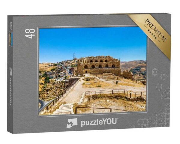 puzzleYOU Puzzle Kreuzritterburg von Al Karak, Jordanien, 48 Puzzleteile, puzzleYOU-Kollektionen Naher Osten