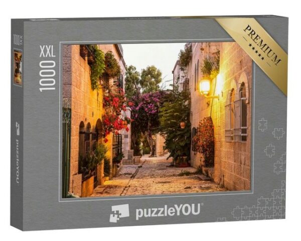 puzzleYOU Puzzle Mishkenot Shaananim, Stadtteil von Jerusalem, 1000 Puzzleteile, puzzleYOU-Kollektionen Naher Osten
