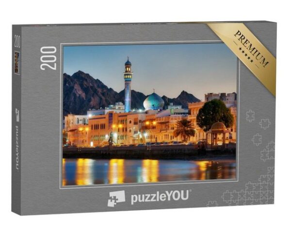 puzzleYOU Puzzle Muttrah Corniche, Muscat, Oman, 200 Puzzleteile, puzzleYOU-Kollektionen Naher Osten