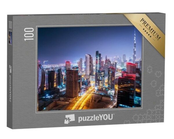puzzleYOU Puzzle Stadtbild von Dubai, Vereinigte Arabische Emirate, 100 Puzzleteile, puzzleYOU-Kollektionen Naher Osten