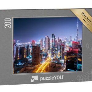 puzzleYOU Puzzle Stadtbild von Dubai, Vereinigte Arabische Emirate, 200 Puzzleteile, puzzleYOU-Kollektionen Naher Osten