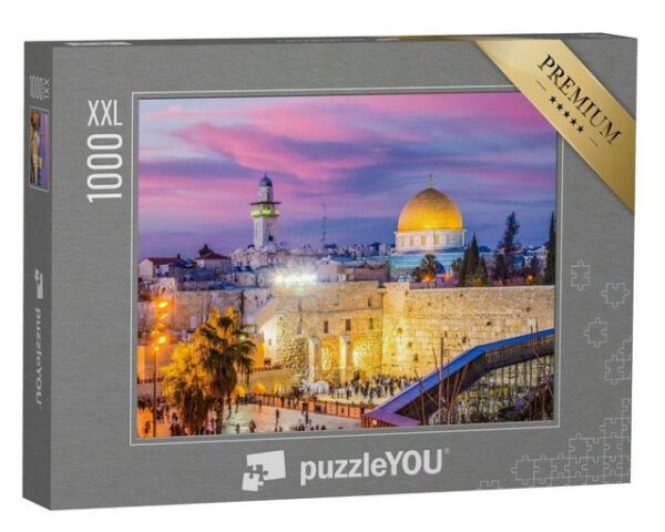 puzzleYOU Puzzle Westmauer mit Felsendom, Jerusalem, Isreal, 1000 Puzzleteile, puzzleYOU-Kollektionen Naher Osten, Christentum