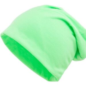 shenky Jerseymütze neon grüne Mütze Beanie Damen Beanie Herren (Fasching, neongrüne Chemomütze) Karneval