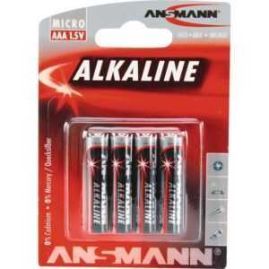 ANSMANN® Alkaline Red (4 Stück, AAA) Batterie