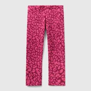 Benetton, Animalier-leggings, größe 3XL, Bunt, female