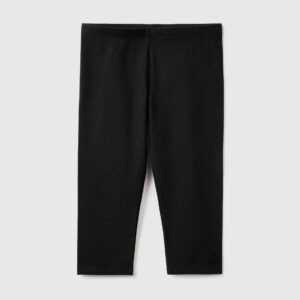 Benetton, Kniefreie Leggings, größe S, Schwarz, female