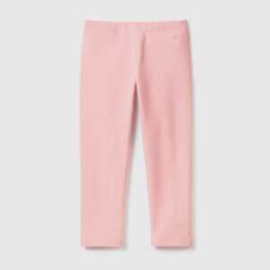 Benetton, Leggings Aus Warmem, Stretchigem Sweatstoff, größe 82, Pink, female