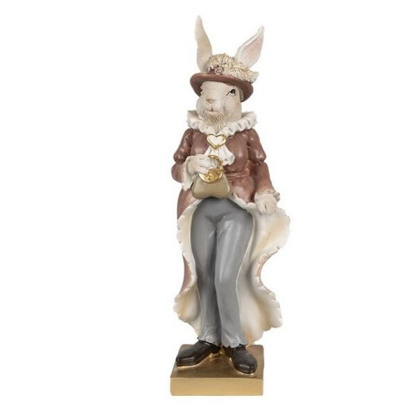 Caldine Dekofigur Figur Kaninchen 30cm Ostern Osterhase Deko Frühling