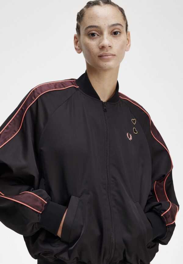 Fred Perry x Amy Winehouse - Printed Lining Bomber Black - Jacke