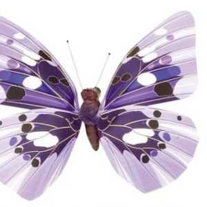 Glorex Schmetterling violett 8cm mit Clip Farbe: violett