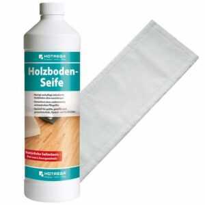 HOTREGA® Holzboden Seife 1L SET + Microfasermopp 40 cm Fussbodenreiniger
