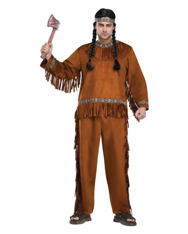 Indianer Herren Kostüm für Fasching & Karneval One Size