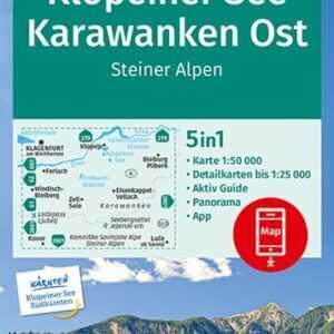 KOMPASS Wanderkarte 65 Klopeiner See, Karawanken Ost, Steiner Alpen 1:50.000
