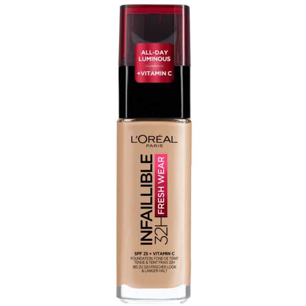 L'Oréal Paris Infallible 24hr Freshwear Liquid Foundation (หลากหลายเฉดสี) - 125 Natural Rose