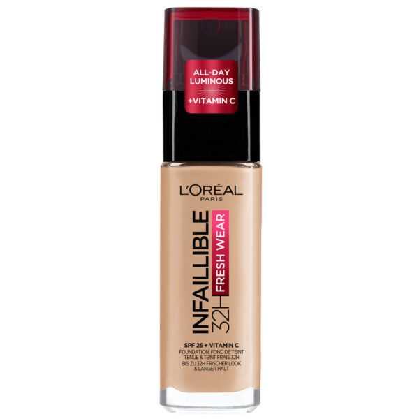 L'Oréal Paris Infallible 24hr Freshwear Liquid Foundation (หลากหลายเฉดสี) - 145 Beige Rose