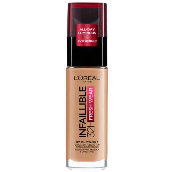 L'Oréal Paris Infallible 24hr Freshwear Liquid Foundation (หลากหลายเฉดสี) - 260 Golden Sun