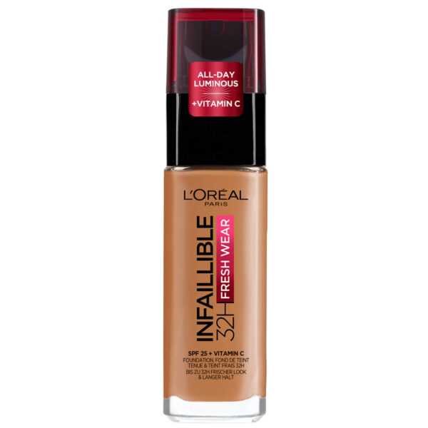 L'Oréal Paris Infallible 24hr Freshwear Liquid Foundation (หลากหลายเฉดสี) - 330 Hazelnut