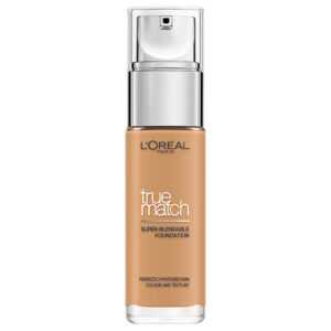 L'Oreal Paris True Match Liquid Foundation with SPF and Hyaluronic Acid 30ml (เฉดสีต่างๆ) - 5.5W Golden Sun