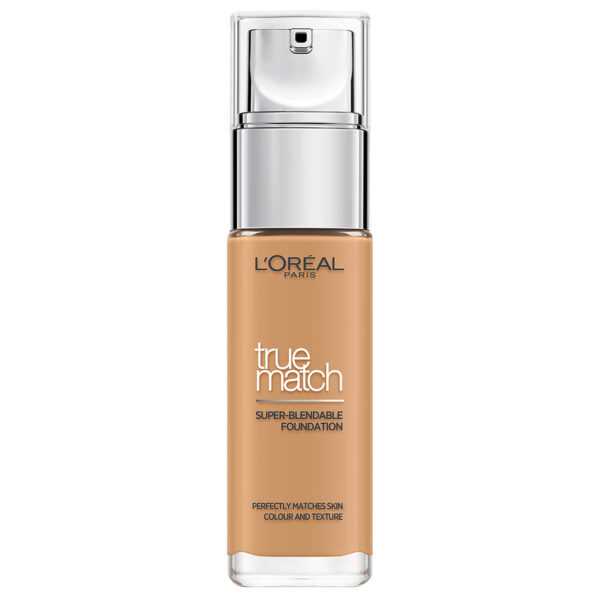 L'Oreal Paris True Match Liquid Foundation with SPF and Hyaluronic Acid 30ml (เฉดสีต่างๆ) - 5.5W Golden Sun