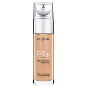 L'Oreal Paris True Match Liquid Foundation with SPF and Hyaluronic Acid 30ml (เฉดสีต่างๆ) - 8W Golden Cappucino