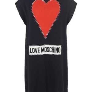 Love Moschino - Strickkleid, blau, Gr. 38, Baumwolle