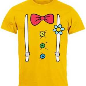 MoonWorks Print-Shirt Herren T-Shirt Fasching Karneval Clown Kostüm-Ersatz Verkleidung Last mit Print