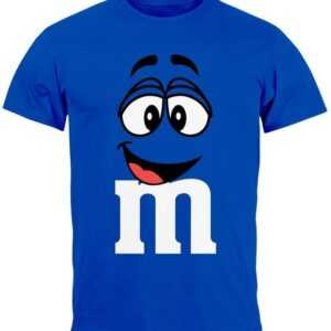 MoonWorks Print-Shirt Herren T-Shirt Fasching Karneval M Aufdruck Gruppen- Kostüm Verkleidun mit Print