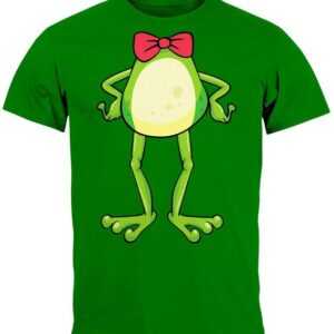 MoonWorks Print-Shirt Herren T-Shirt Karneval Fasching Frosch Kostüm-Ersatz Verkleidung Last mit Print