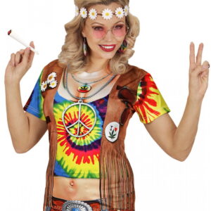 Peace Girl T-Shirt für Karneval S/M