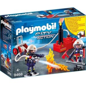Playmobil® Spielbausteine 9468 Feuerwehrmänner mit Löschpumpe