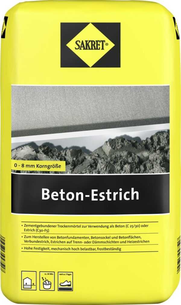 Sakret Beton-Estrich 40 kg Sack