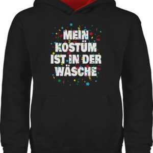 Shirtracer Hoodie Mein Kostüm ist in der Wäsche Konfetti Karneval & Fasching