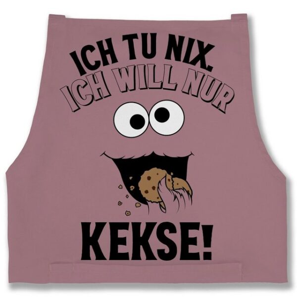 Shirtracer Kochschürze Ich tu nix Ich will nur Kekse - Keksmonster, (1-tlg), Karneval & Fasching