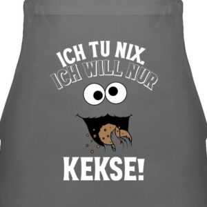 Shirtracer Kochschürze Ich tu nix Ich will nur Kekse - Keksmonster Cookie Monster Keks, (1-tlg), Karneval & Fasching