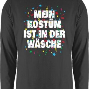 Shirtracer Rundhalsshirt Mein Kostüm ist in der Wäsche Konfetti Karneval & Fasching