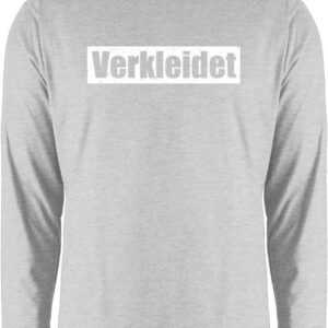 Shirtracer Rundhalsshirt Verkleidet Schriftzug - weiß Karneval & Fasching