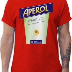 Shirtracer T-Shirt Aperol Kostüm Flaschen Verkleidung Karneval & Fasching