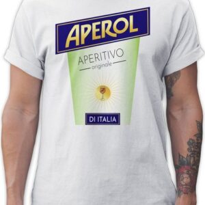 Shirtracer T-Shirt Aperol Kostüm Flaschen Verkleidung Karneval & Fasching