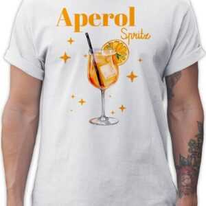 Shirtracer T-Shirt Aperol Spritz Kostüm Aperoli Aperollin Freundin Spritztour Karneval & Fasching