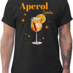 Shirtracer T-Shirt Aperol Spritz Kostüm Aperoli Aperollin Freundin Spritztour Karneval & Fasching