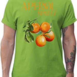 Shirtracer T-Shirt Aperol Spritz Orangen Aperol Kostüm Karneval & Fasching