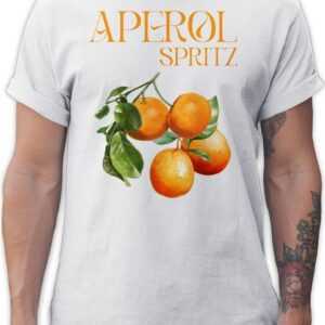 Shirtracer T-Shirt Aperol Spritz Orangen Aperol Kostüm Karneval & Fasching