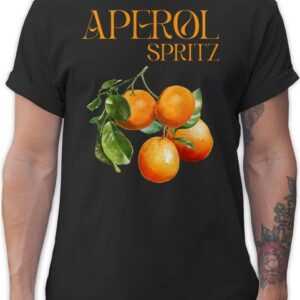 Shirtracer T-Shirt Aperol Spritz Orangen Aperol Kostüm Karneval & Fasching