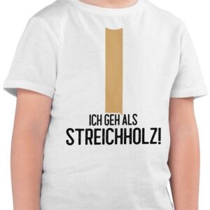 Shirtracer T-Shirt Ich geh als Streichholz Karneval & Fasching